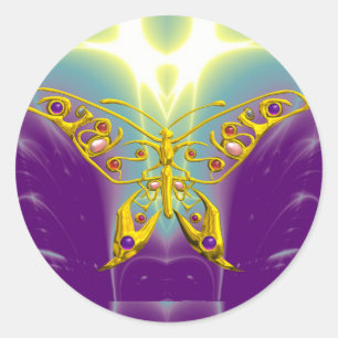 HYPER BUTTERFLY CLASSIC ROUND STICKER