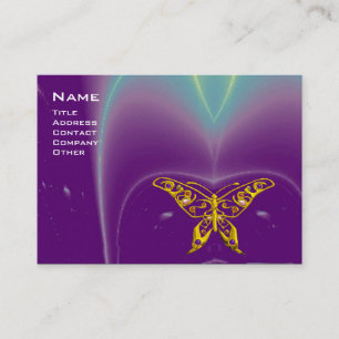 HYPER BUTTERFLY LIGHT WAVES,Purple,Ultra Violet Business Card