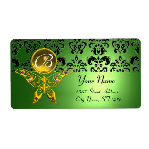 HYPER BUTTERFLY MONOGRAM green damask topaz