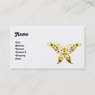 HYPER BUTTERFLY ,pearl  paper,white Business Card