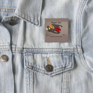 Hyper Cat Button OFFICIAL Merch