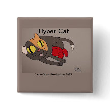 Hyper Cat Button OFFICIAL Merch