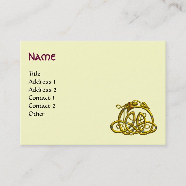 HYPER DRAGON MONOGRAM BUSINESS CARD (Front)