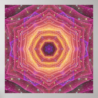 Hyper Gate Mandala Poster