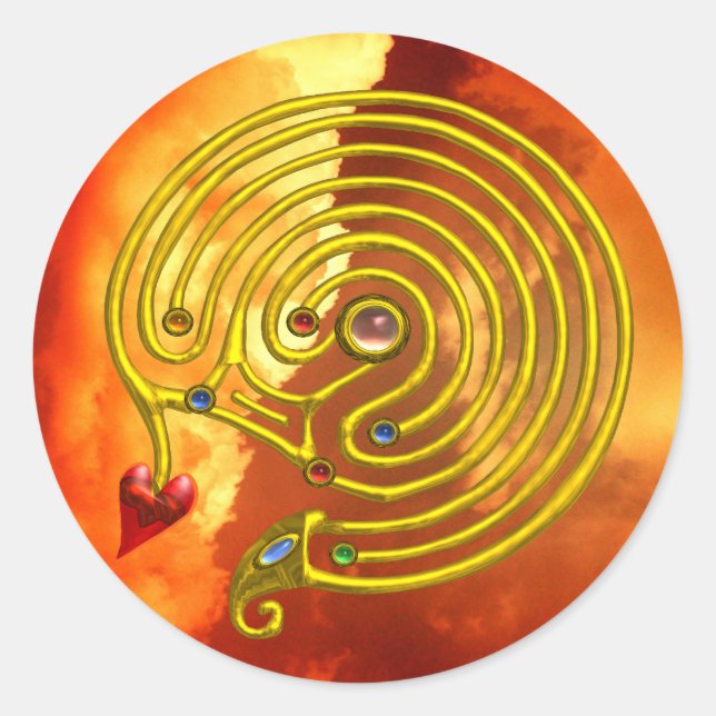 HYPER LABYRINTH CLASSIC ROUND STICKER (Front)