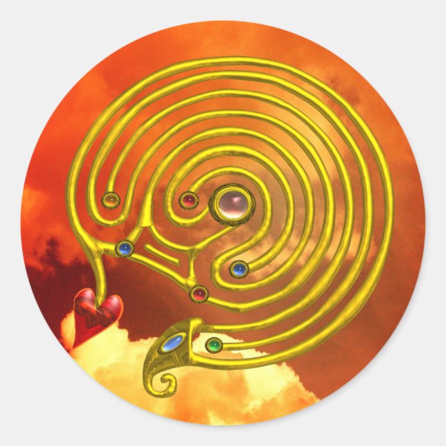 HYPER LABYRINTH CLASSIC ROUND STICKER (Front)