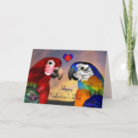 HYPER PARROTS / RED AND BLUE ARA Valentine's Day