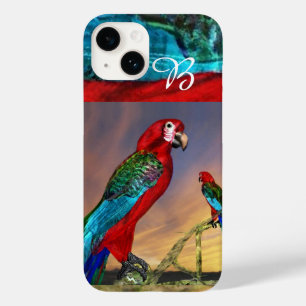 HYPER PARROTS / RED ARA MONOGRAM Case-Mate iPhone 14 CASE