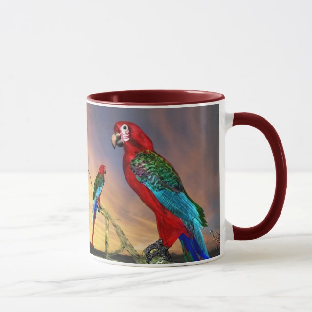 HYPER PARROTS / RED ARA MUG (Right)