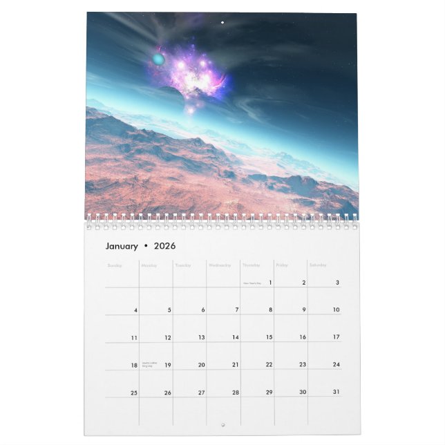 Hyper-realistic Discoveries (Standard) Calendar (Jan 2026)