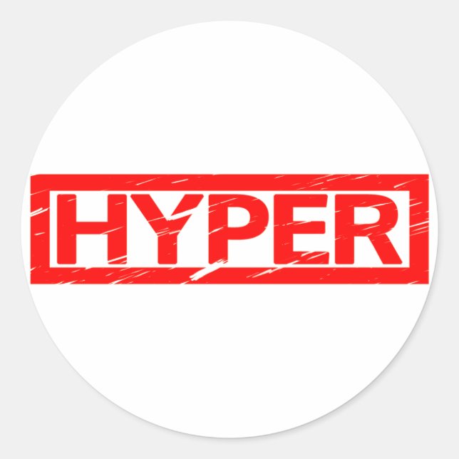 Hyper Stamp Classic Round Sticker (Front)
