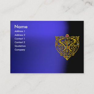 HYPER VALENTINE  ,blue black yellow Business Card