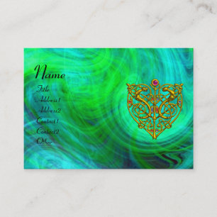 HYPER VALENTINE ,blue green red yellow Business Card