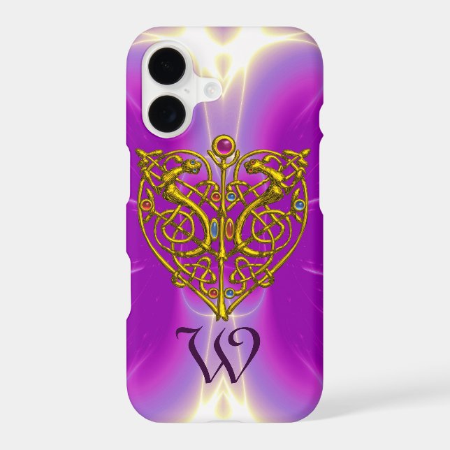HYPER VALENTINE MONOGRAM  Pink Fuchsia Purple (Back)