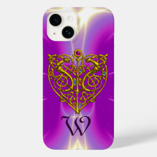 HYPER VALENTINE MONOGRAM  Pink Fuchsia Purple Case-Mate iPhone 14 Case