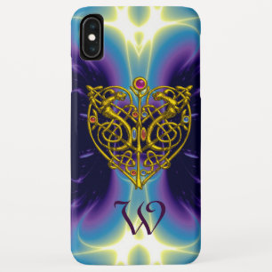 HYPER VALENTINE MONOGRAM  Pink Fuchsia Purple iPhone XS Max Case