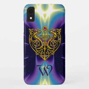 HYPER VALENTINE MONOGRAM Purple Blue iPhone XR Case