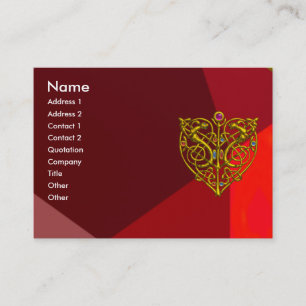 HYPER VALENTINE RUBY 2 ,red Business Card