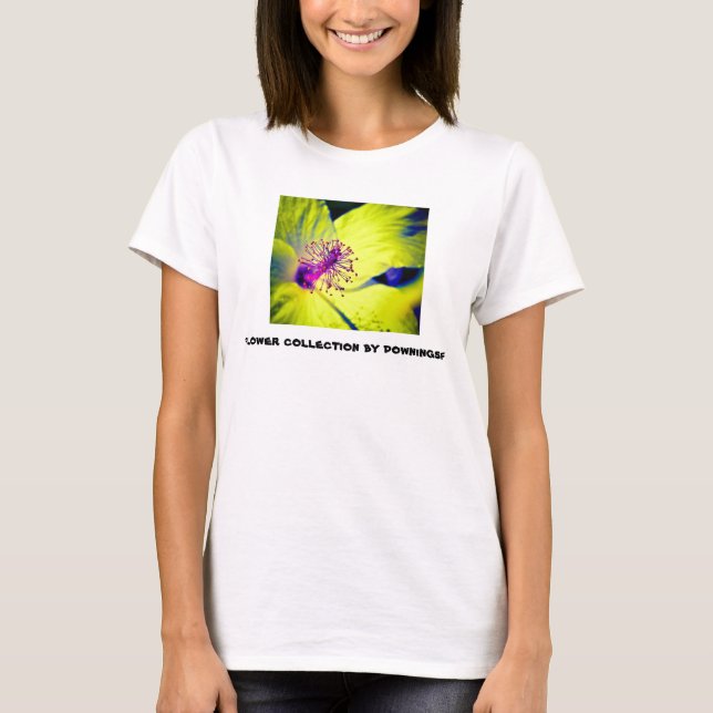 Hyper Yellow Hibiscus T-Shirt (Front)