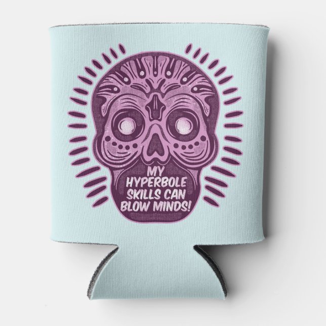 Hyperbole Funny ENGLISH LANGUAGE Can Cooler (Front)