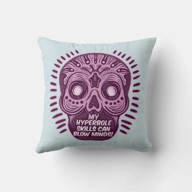 Hyperbole Funny ENGLISH LANGUAGE Cushion (Back)
