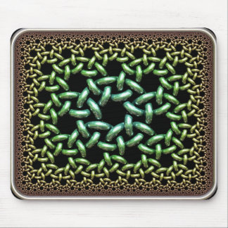 Hyperbolic Linked Rings Mouse Mat