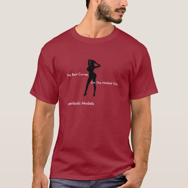 Hyperbolic Models (mens shirt red) (Front)