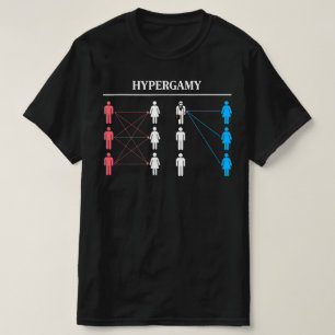 Hypergamy Dating Relationship Diagram Funny T-Shirt