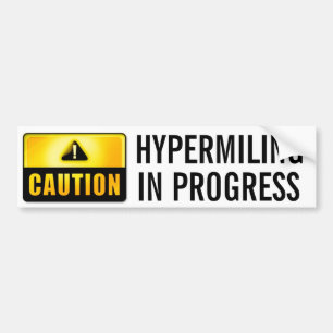 Hypermiling Bumper Sticker Bumper Sticker III