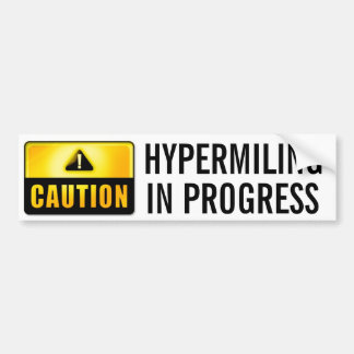 Hypermiling Bumper Sticker Bumper Sticker III