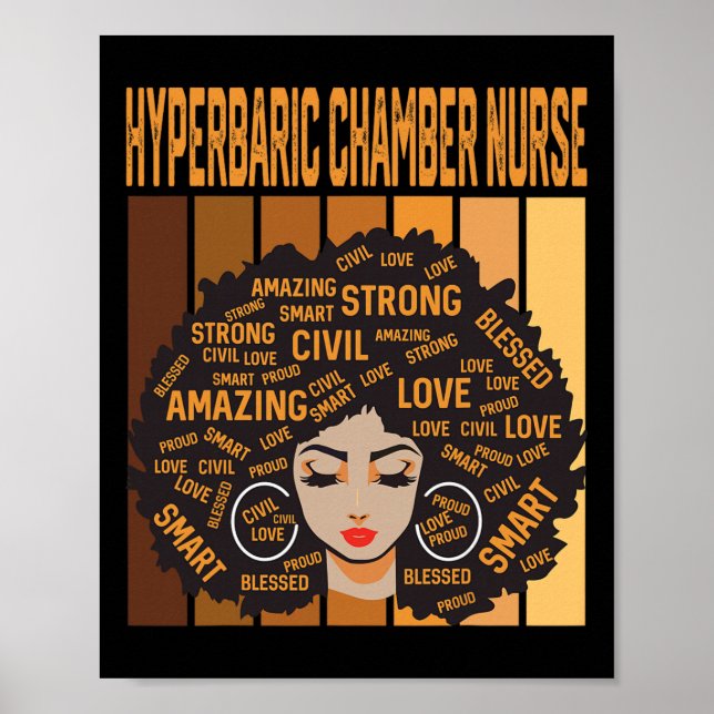 Hyperric Chamber Nurse Powerful Black History Mont Poster (Front)