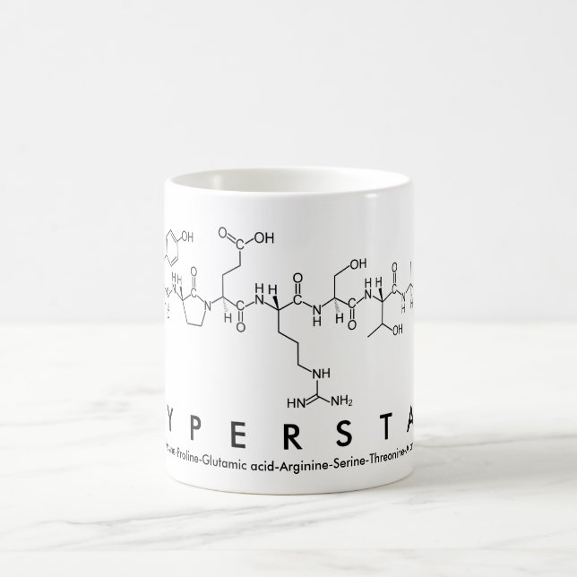 Hyperstar peptide word mug (Center)