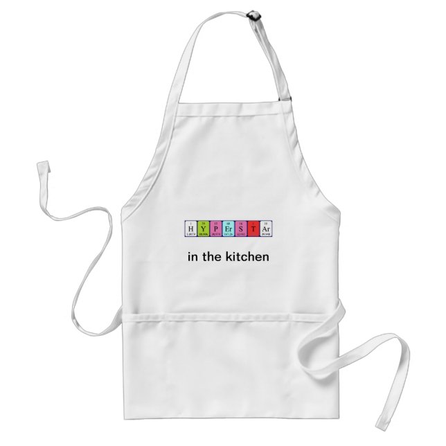 Hyperstar periodic table name apron (Front)