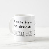 Hyperstar periodic table name mug (Front Left)