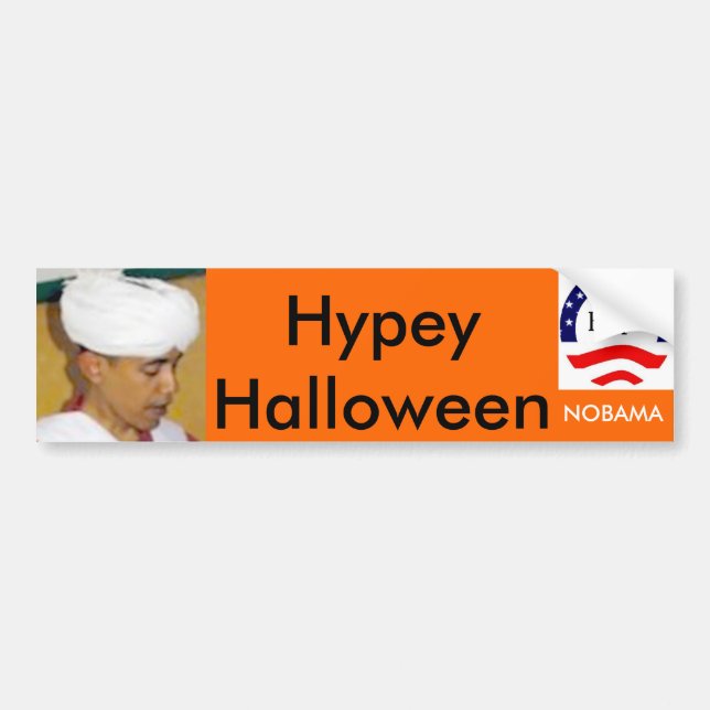 Hypey Halloween Bumper Sticker (Front)