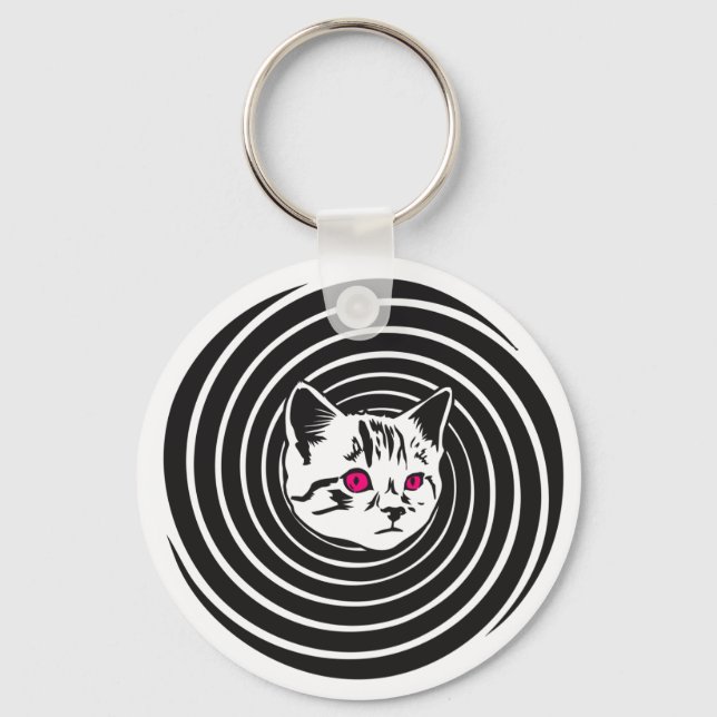 Hypno-Cat Key Ring (Front)