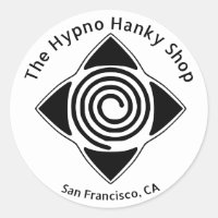 Hypno Hanky Shop Hypnosis Everywhere Logo Sticker