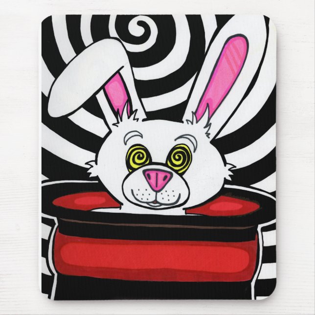 Hypno Rabbit Mouse Mat (Front)