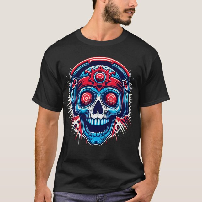 Hypno Skull T-Shirt (Front)
