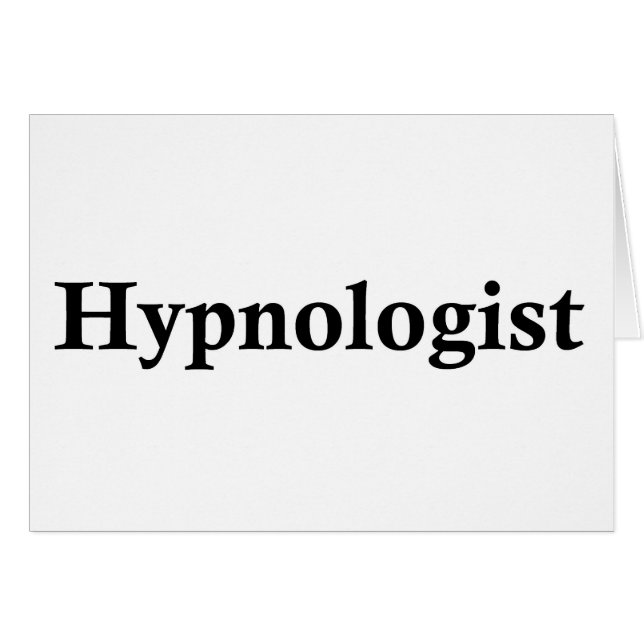 Hypnologist (Front Horizontal)