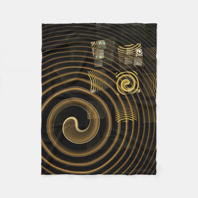 Hypnosis Abstract Art Fleece Blanket (Front)