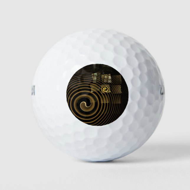 Hypnosis Abstract Art Golf Balls (Front)