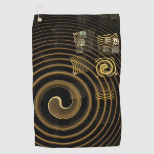 Hypnosis Abstract Art Golf Towel