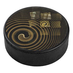 Hypnosis Abstract Art Hockey Puck