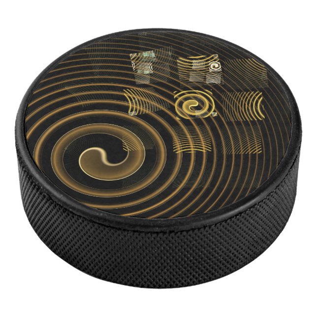 Hypnosis Abstract Art Hockey Puck (3/4)