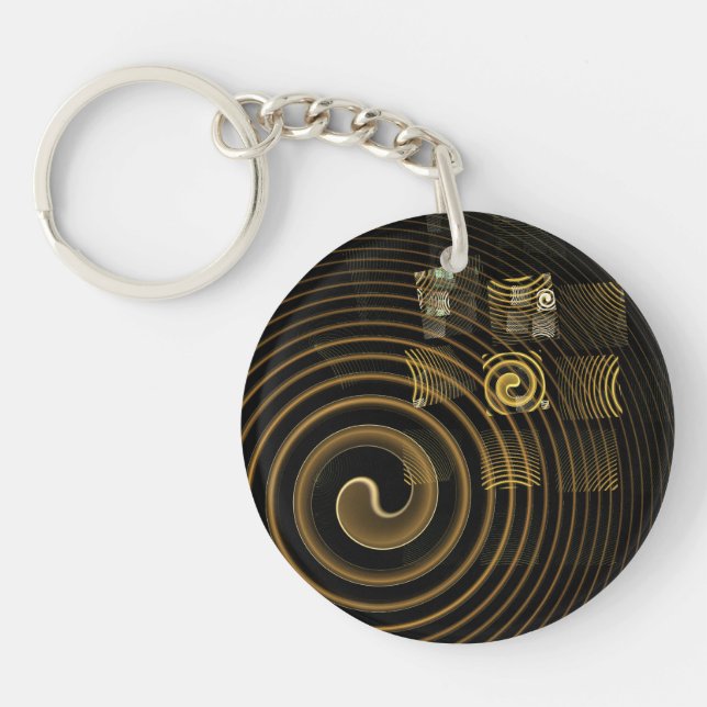 Hypnosis Abstract Art Key Ring (Front)