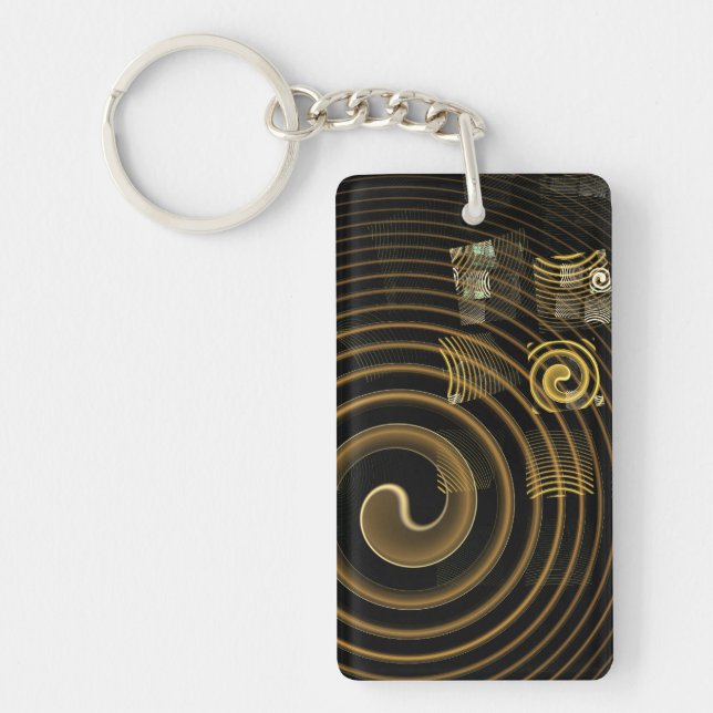 Hypnosis Abstract Art Key Ring (Front)