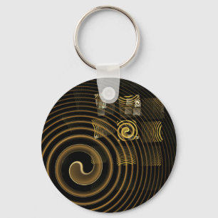 Hypnosis Abstract Art Keychain