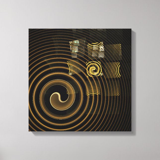 Hypnosis Abstract Art Quad Canvas Print (Front)