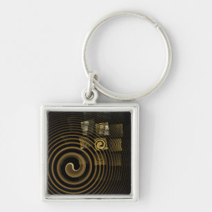 Hypnosis Abstract Art Small Key Ring